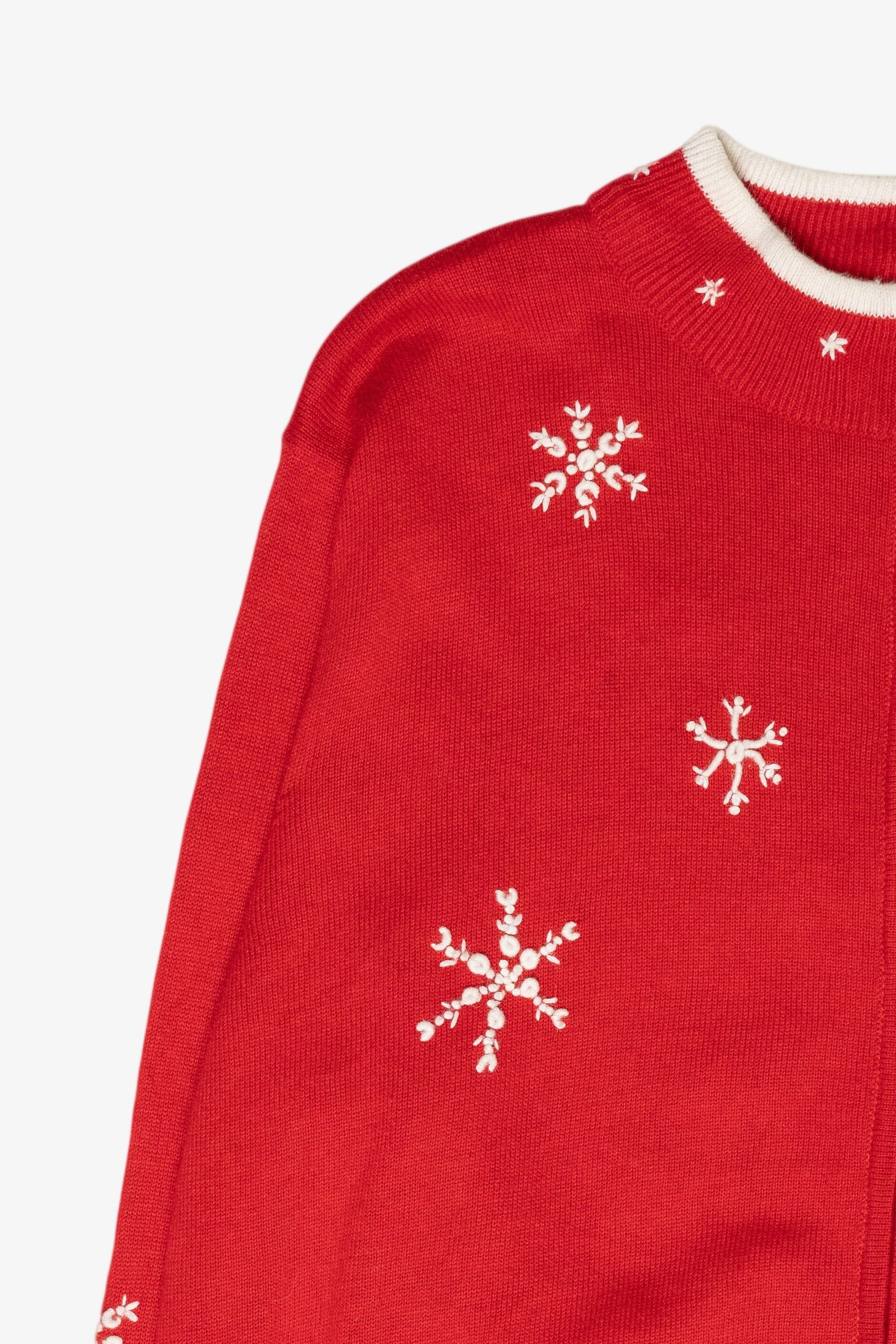 Polar Bears Vintage Ugly Christmas Zip Cardigan (2000s)