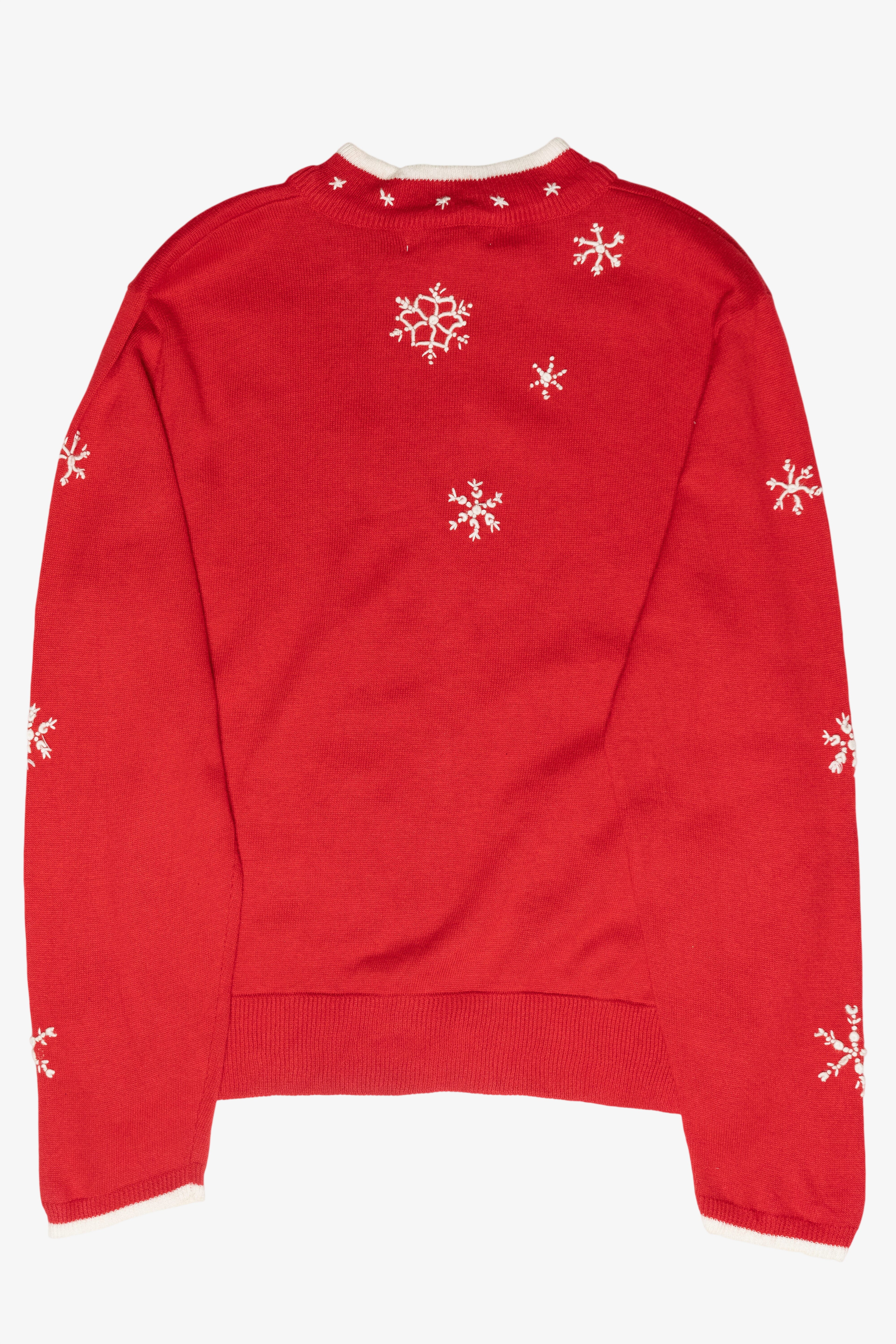 Polar Bears Vintage Ugly Christmas Zip Cardigan (2000s)