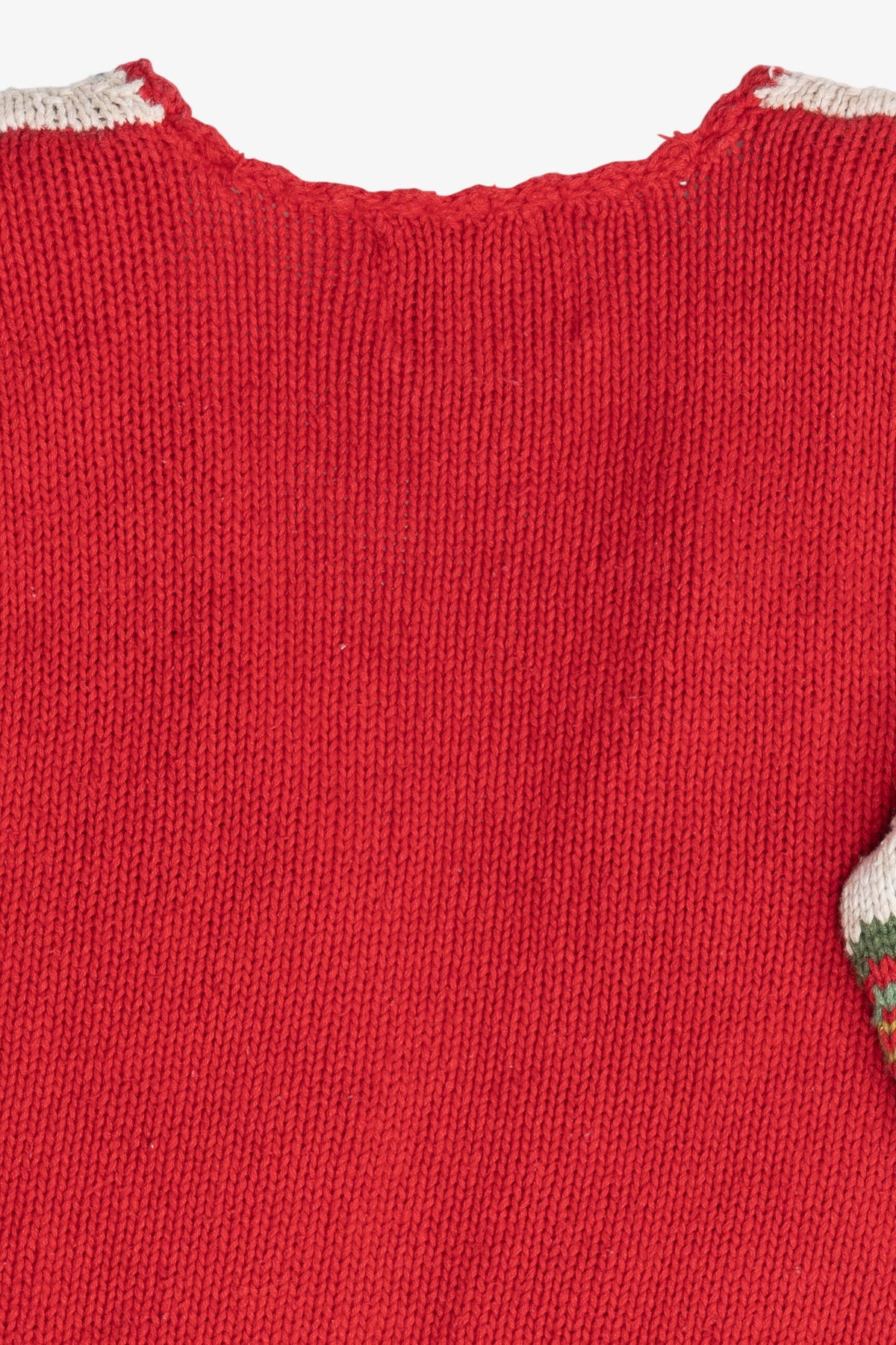 Vintage Stockings Open Front Cardigan Ugly Christmas Sweater (1990s)