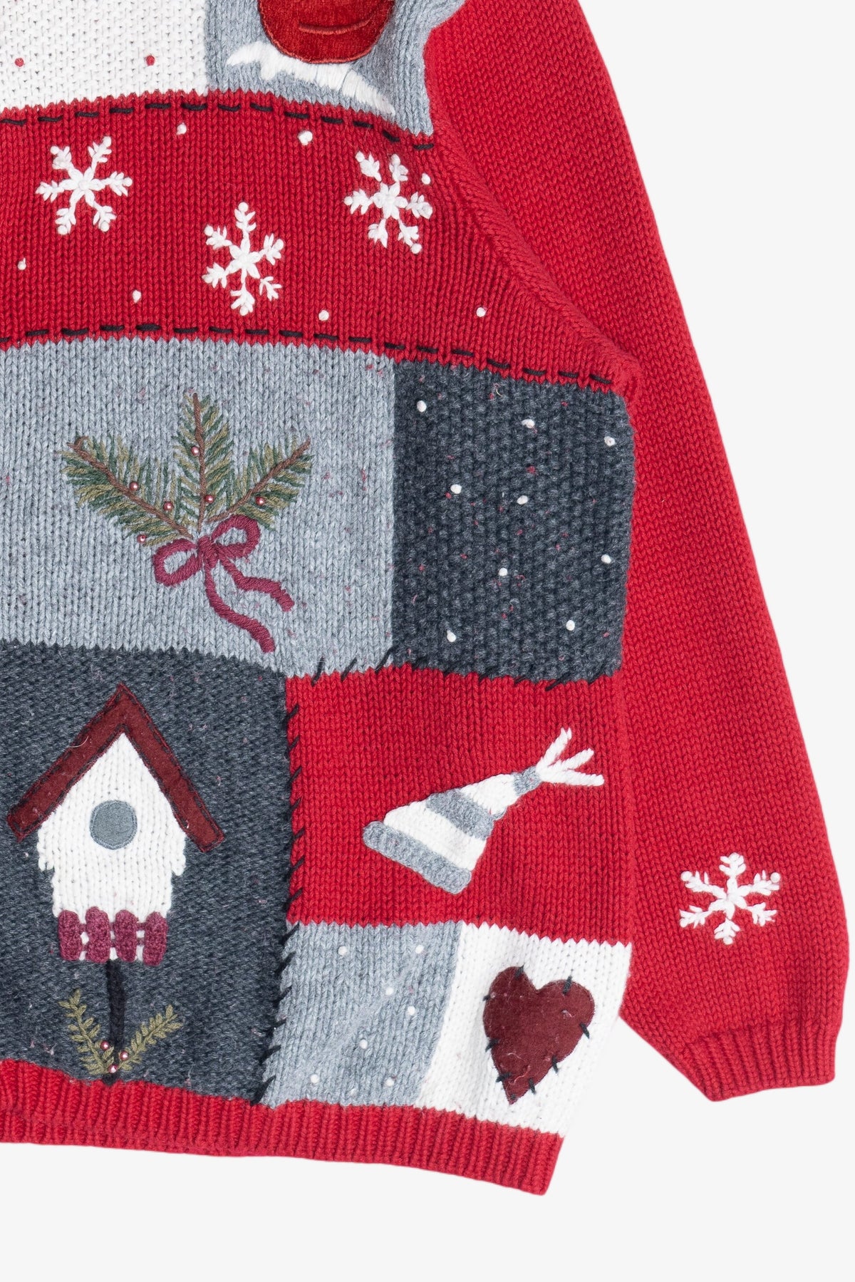 Vintage Winter Cardinals Ugly Christmas Sweater (1990s)