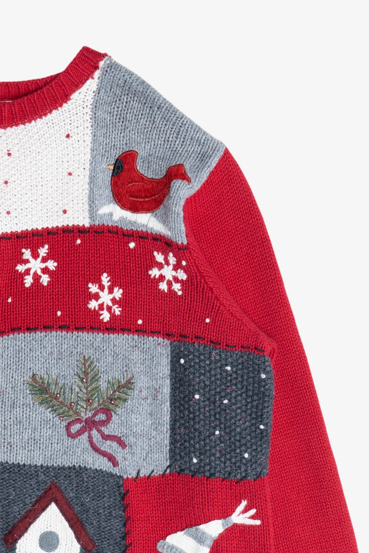 Vintage Winter Cardinals Ugly Christmas Sweater (1990s)