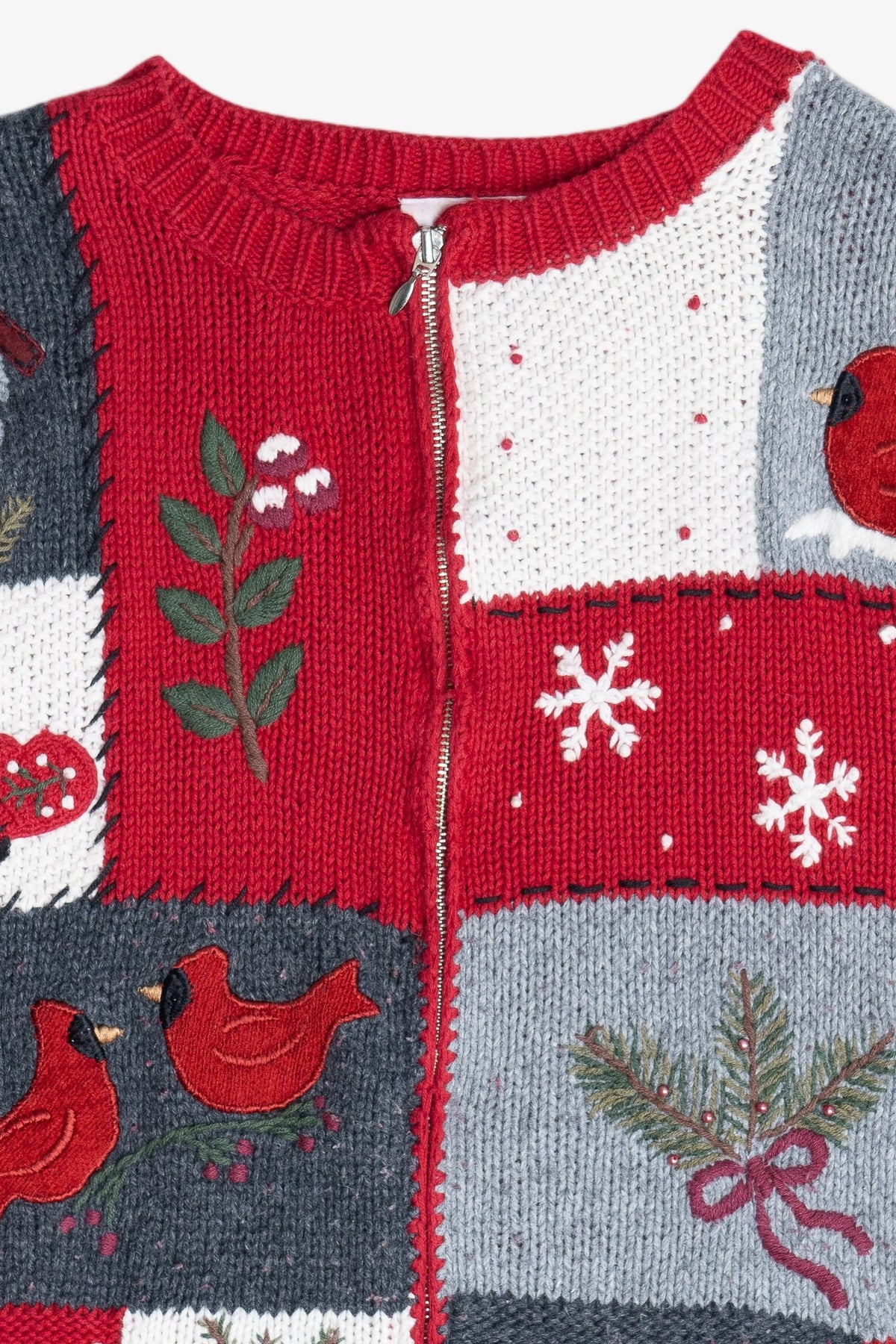 Vintage Winter Cardinals Ugly Christmas Sweater (1990s)