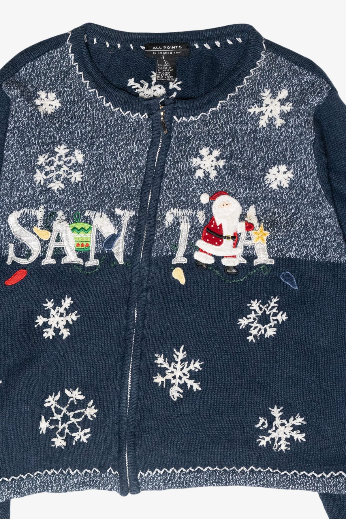 Santa Vintage Ugly Christmas Cardigan (2000s)