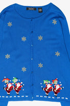 Silly Santas Vintage Ugly Christmas Cardigan (2000s)