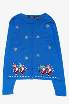 Silly Santas Vintage Ugly Christmas Cardigan (2000s)