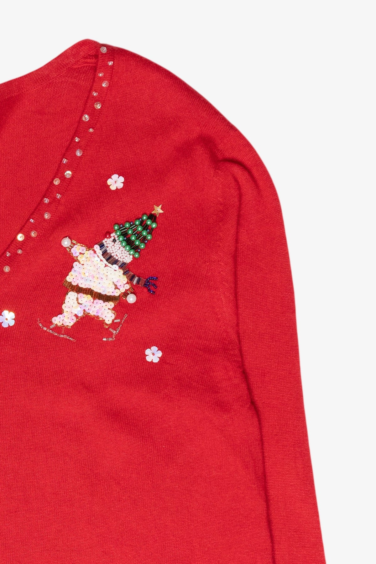 Silly Snowmen Vintage Ugly Christmas Cardigan (2000s)
