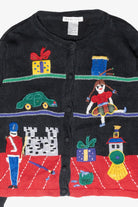 Holiday Toys Vintage Ugly Christmas Cardigan (2000s)