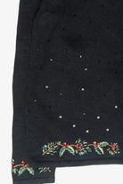 Cardinal Vintage Ugly Christmas Zip Cardigan (2000s)