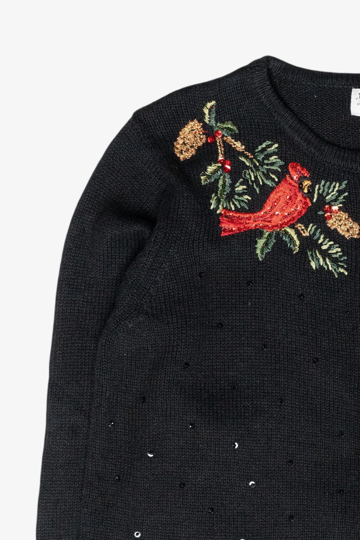 Cardinal Vintage Ugly Christmas Zip Cardigan (2000s)