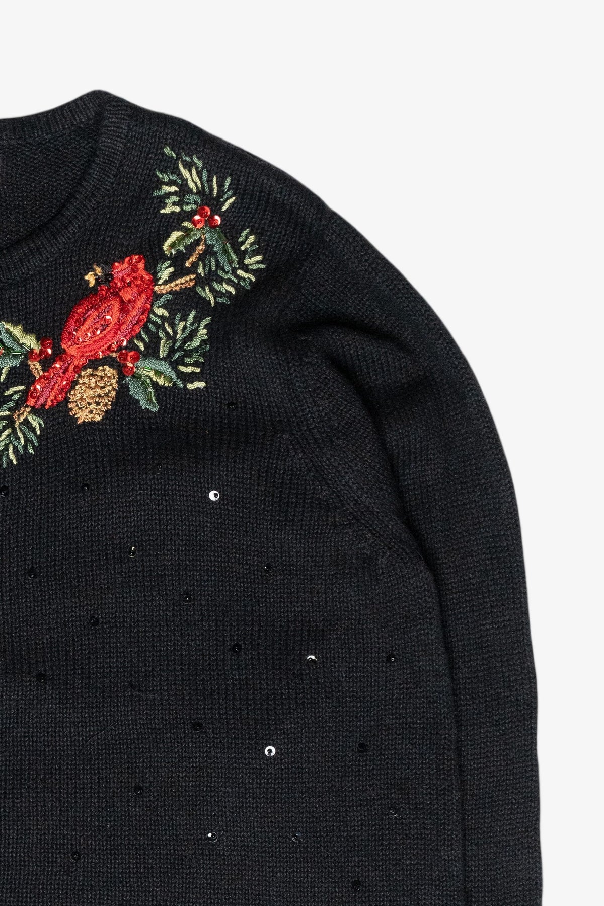 Cardinal Vintage Ugly Christmas Zip Cardigan (2000s)