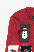 Cozy Snowman Vintage Ugly Christmas Cardigan (2000s)