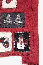 Cozy Snowman Vintage Ugly Christmas Cardigan (2000s)