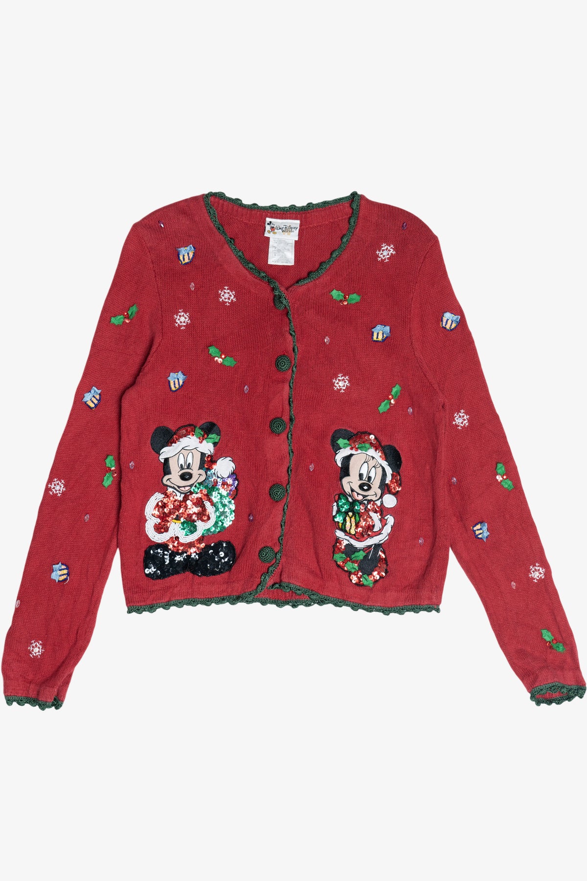 Vintage Mickey & Minnie Mouse Walt Disney World Ugly Christmas Sweater (2000s)