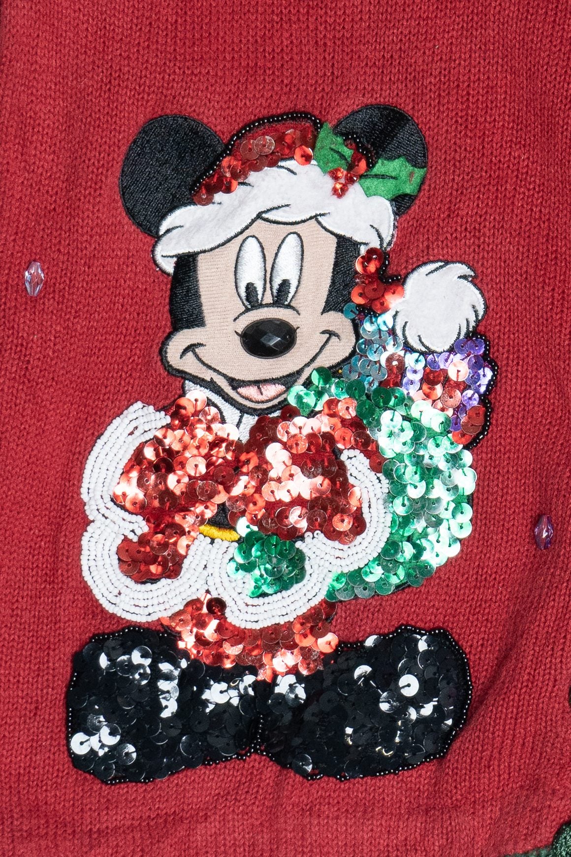 Vintage Mickey & Minnie Mouse Walt Disney World Ugly Christmas Sweater (2000s)