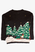 Vintage Town Landscape Ugly Christmas Sweater (1990s)