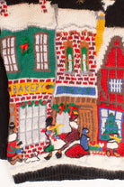 Vintage Town Landscape Ugly Christmas Sweater (1990s)