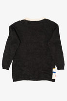 Vintage Black Spice Of Life Candy Canes Ugly Christmas Pullover (1990s)