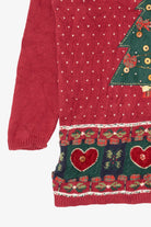 Vintage Red Karen Scott Button Tree Ugly Christmas Pullover (2000s)