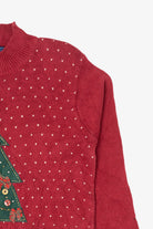 Vintage Red Karen Scott Button Tree Ugly Christmas Pullover (2000s)
