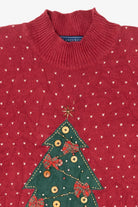 Vintage Red Karen Scott Button Tree Ugly Christmas Pullover (2000s)