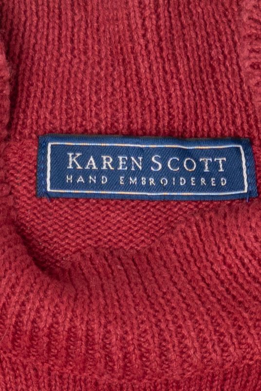 Vintage Red Karen Scott Button Tree Ugly Christmas Pullover (2000s)