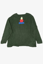 Vintage Green Quacker Factory Santa Ugly Christmas Pullover (1990s)