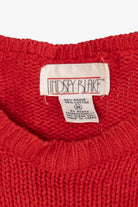 Vintage Red Lindsey Blake "Not Even A Mouse" Ugly Christmas Pullover (1990s)