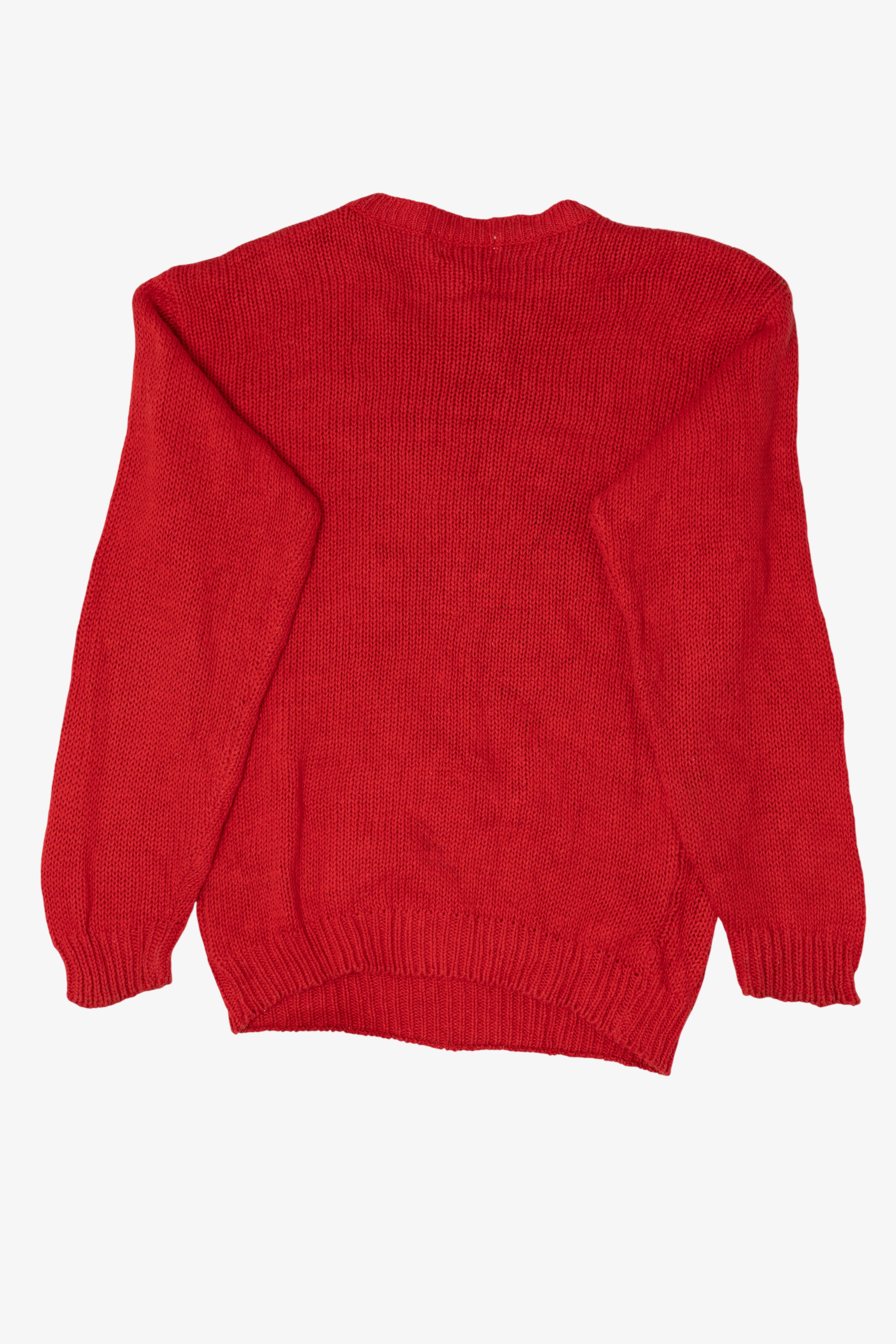 Vintage Red Lindsey Blake "Not Even A Mouse" Ugly Christmas Pullover (1990s)