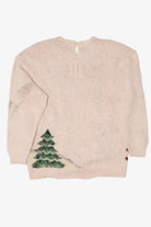 Vintage White Marisa Christina Trees Ugly Christmas Pullover (1990s)