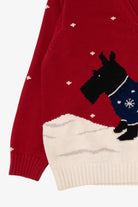 Vintage Red Liz Claiborne Dogs Ugly Christmas Pullover (1990s)