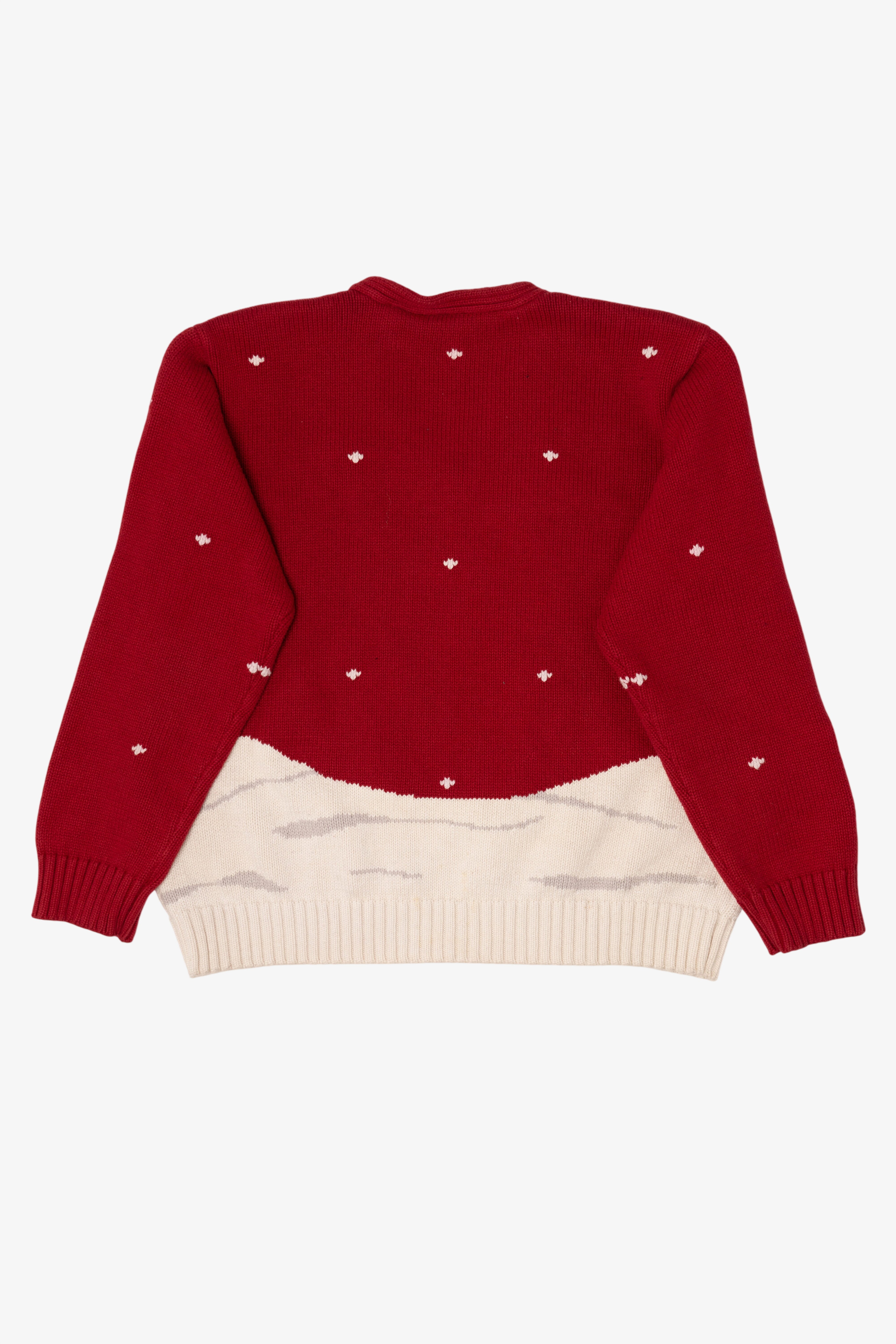 Vintage Red Liz Claiborne Dogs Ugly Christmas Pullover (1990s)