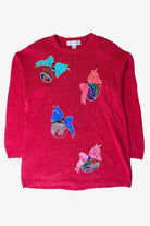 Vintage Red Ornaments Ugly Christmas Sweater (1990s)