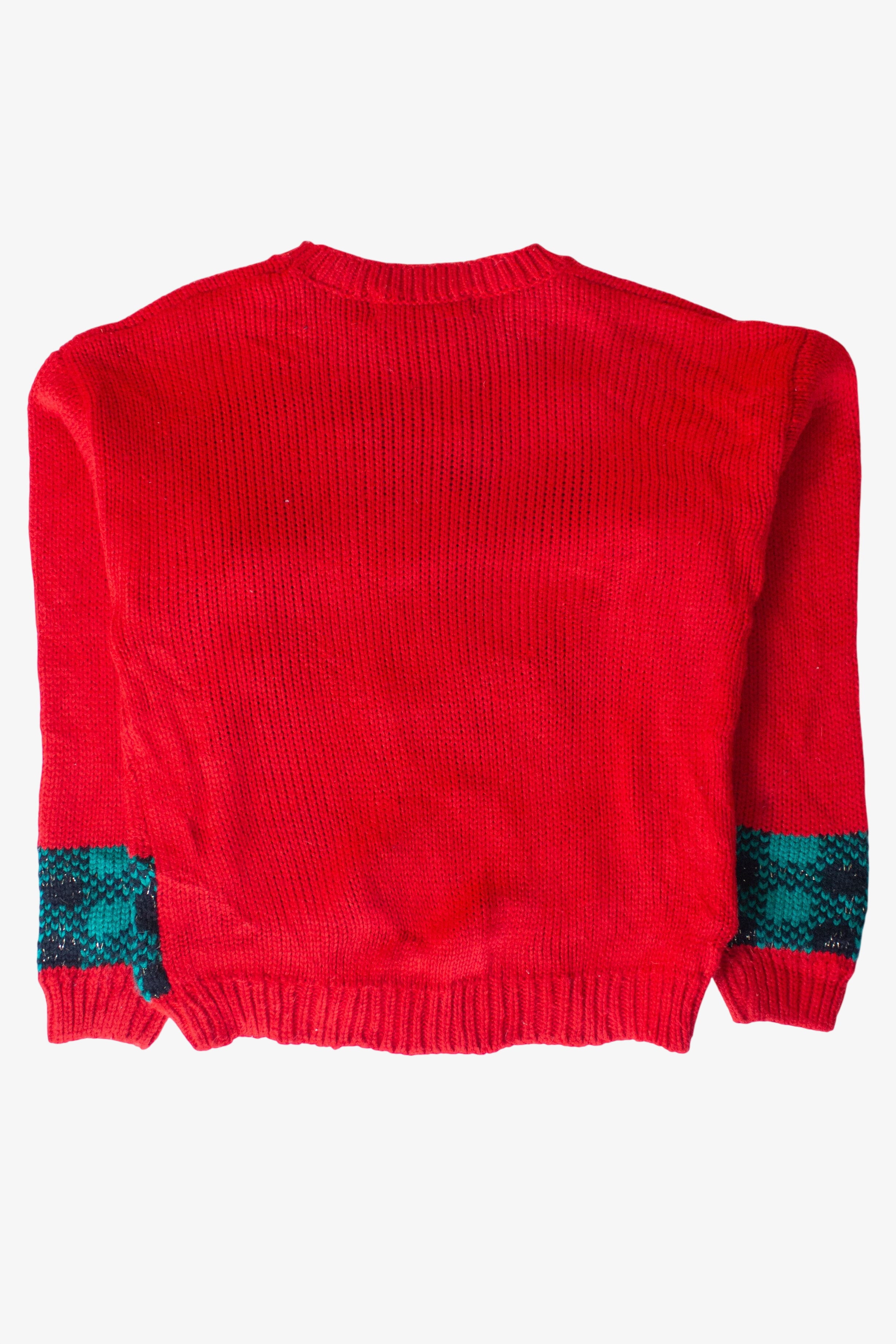 Vintage Red Bows & Terriers Christmas Sweater (1990s)