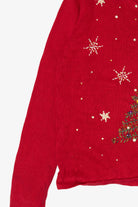 Vintage Red Tiara International Trees Ugly Christmas Pullover (2000s)