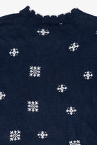 Vintage Navy Blue Nutcracker Winter Town Ugly Christmas Pullover (1980s)