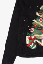 Vintage Black Tiara International Presents Under Tree Ugly Christmas Pullover (2000s)
