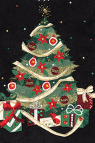 Vintage Black Tiara International Presents Under Tree Ugly Christmas Pullover (2000s)