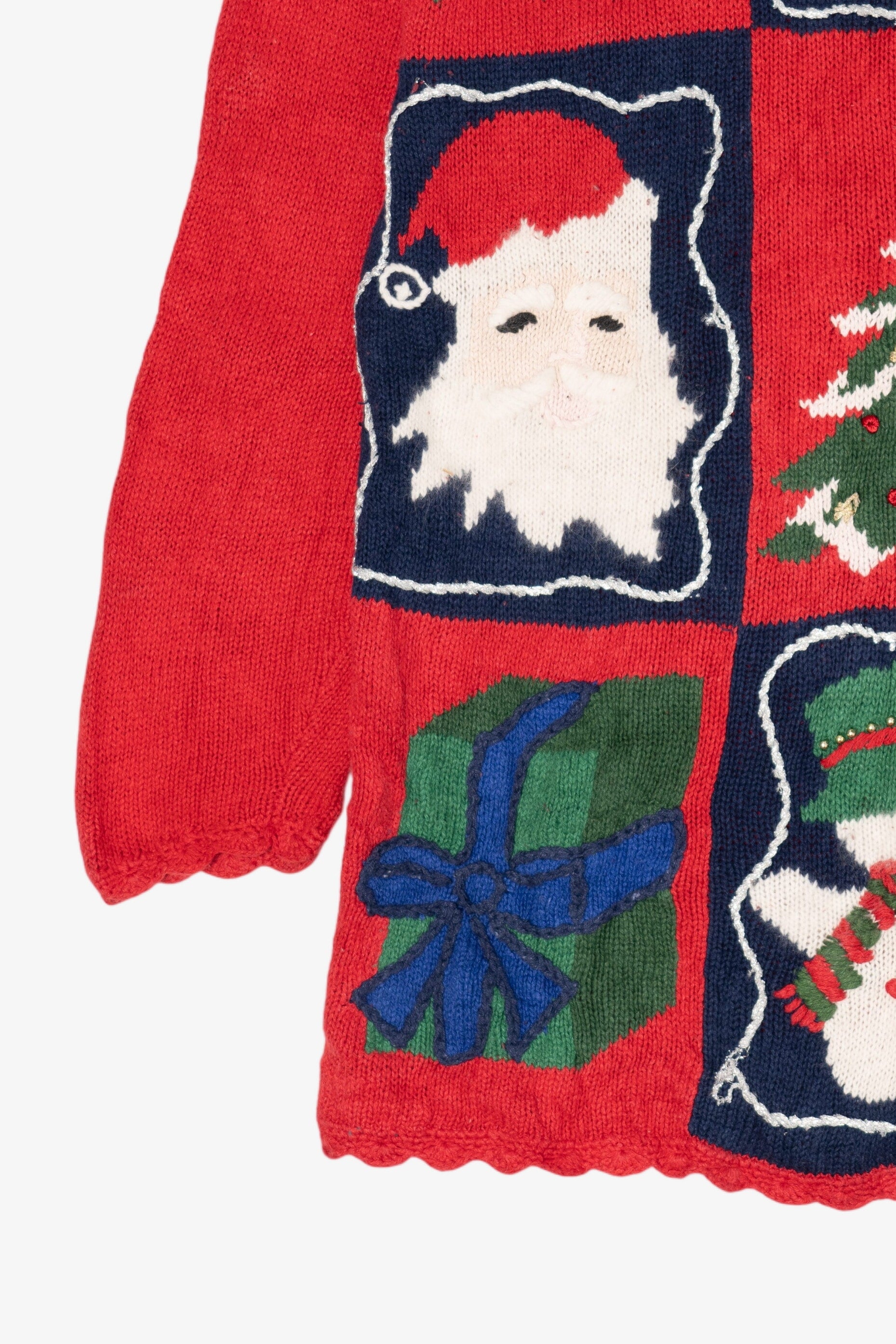 Vintage Red Carly St. Claire Ugly Christmas Pullover (1990s)
