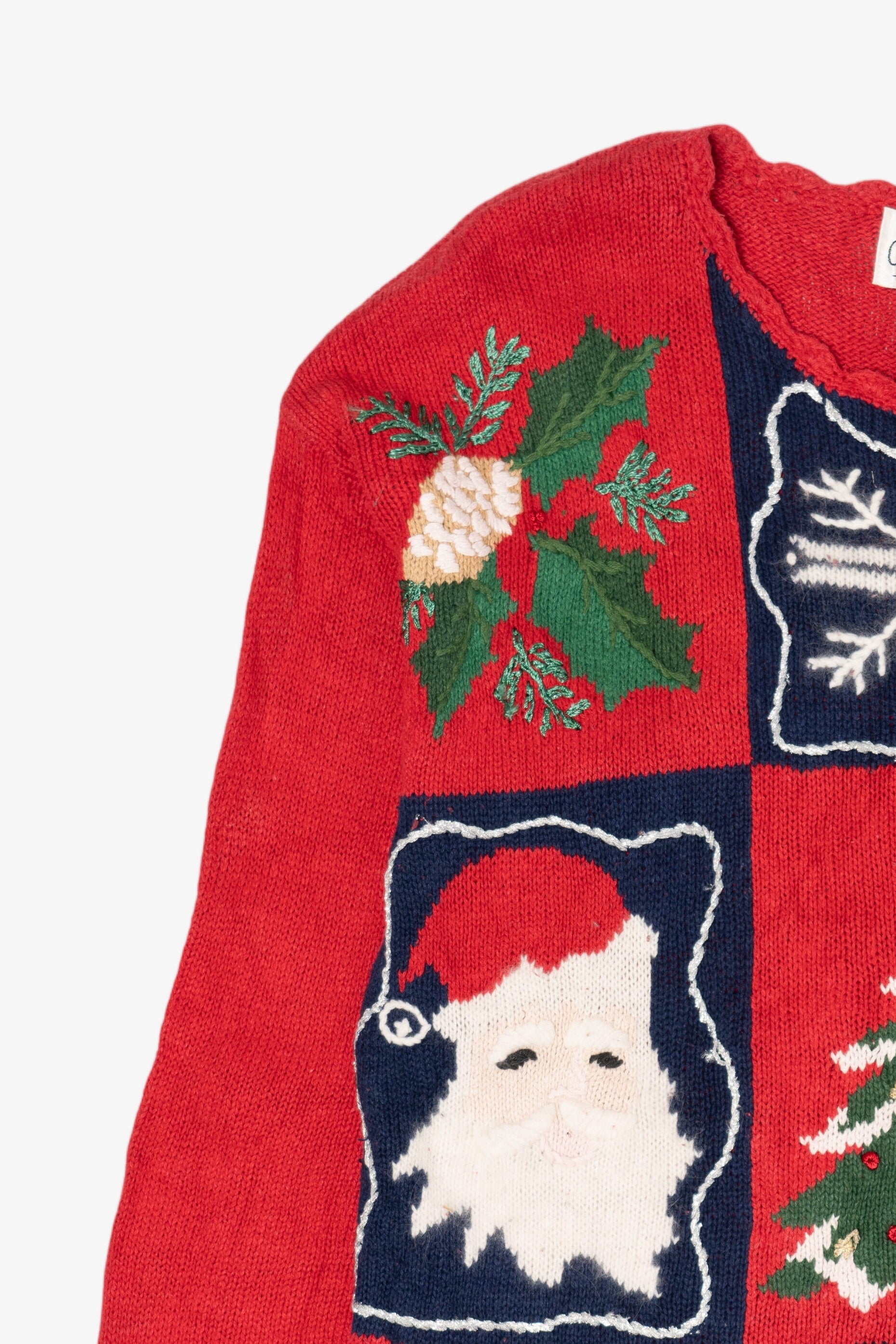 Vintage Red Carly St. Claire Ugly Christmas Pullover (1990s)