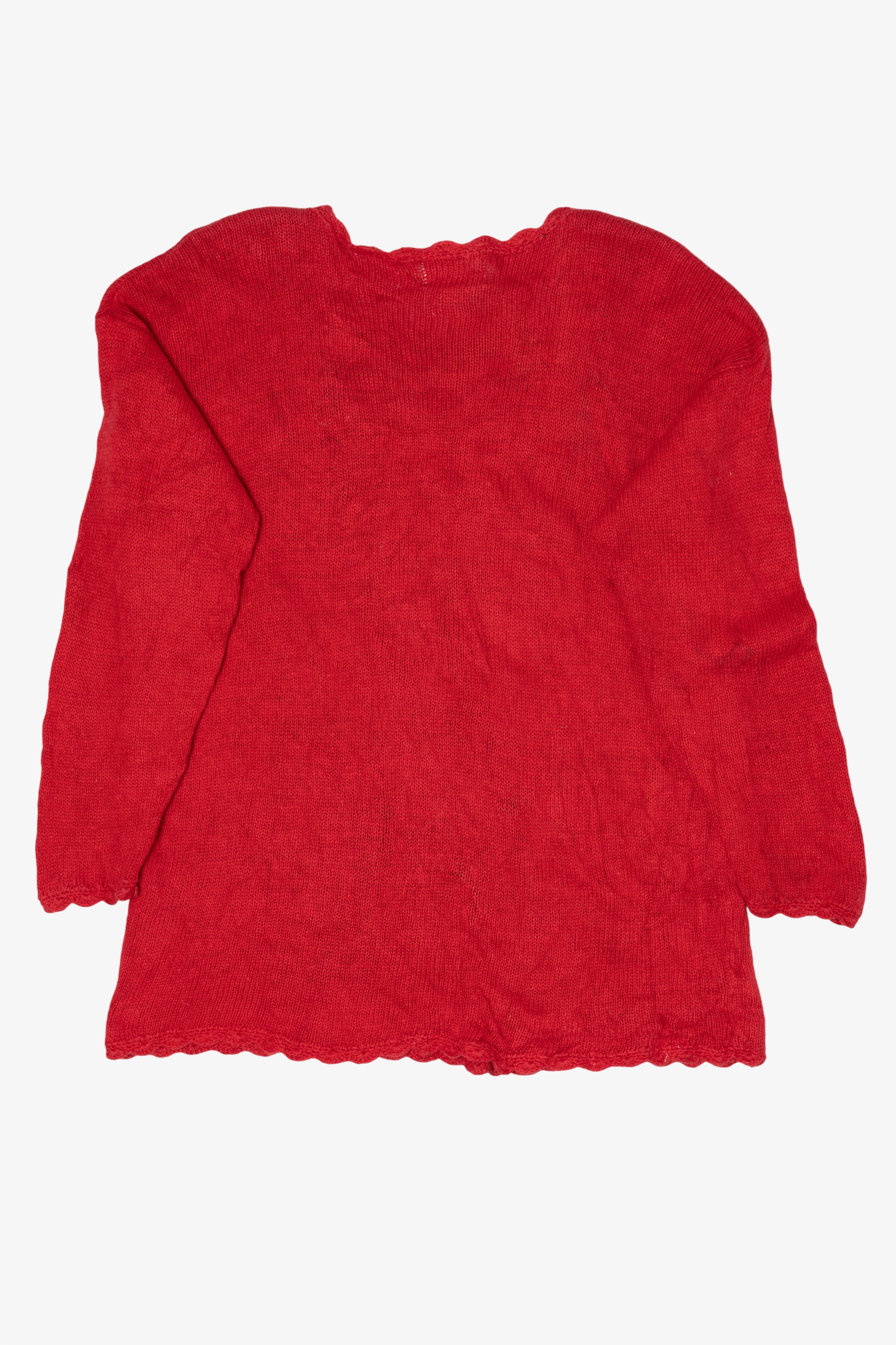 Vintage Red Carly St. Claire Ugly Christmas Pullover (1990s)