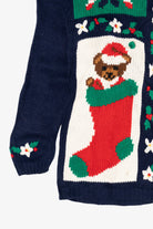 Vintage Navy Blue Karen Scott Ugly Christmas Pullover (1990s)