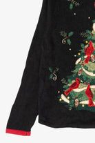 Vintage Black Tiara International Cardinals In Tree Ugly Christmas Pullover (2000s)