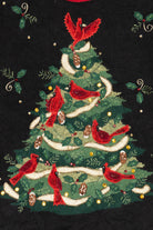 Vintage Black Tiara International Cardinals In Tree Ugly Christmas Pullover (2000s)