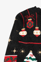 Vintage Black Holiday Time Ugly Christmas Pullover (1980s)