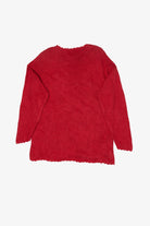 Vintage Red Heirloom Collectible Tree And Teddy Bears Ugly Christmas Pullover (2000s)