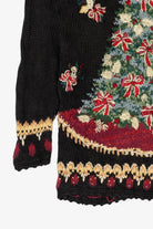 Vintage Black Tiara International Tree Ugly Christmas Pullover (2000s)