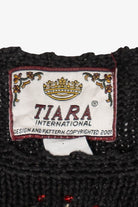 Vintage Black Tiara International Tree Ugly Christmas Pullover (2000s)