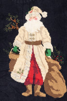 Vintage Navy Blue Talbots Saint Nick Ugly Christmas Pullover (1990s)