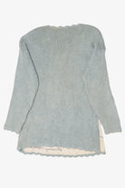 Vintage Light Blue Kathie Lee Tree Ugly Christmas Pullover (1990s)
