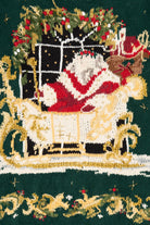 Vintage Green Heirloom Collectibles Santa Ugly Christmas Pullover (1990s)